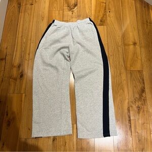 Brandy Melville Gray and Navy Track Pants